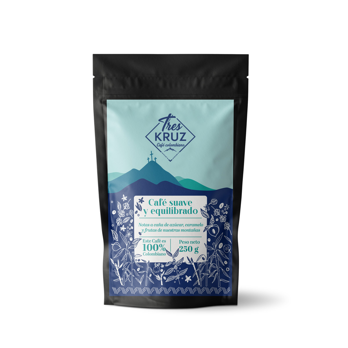 Café suave y equilibrado Colombiano